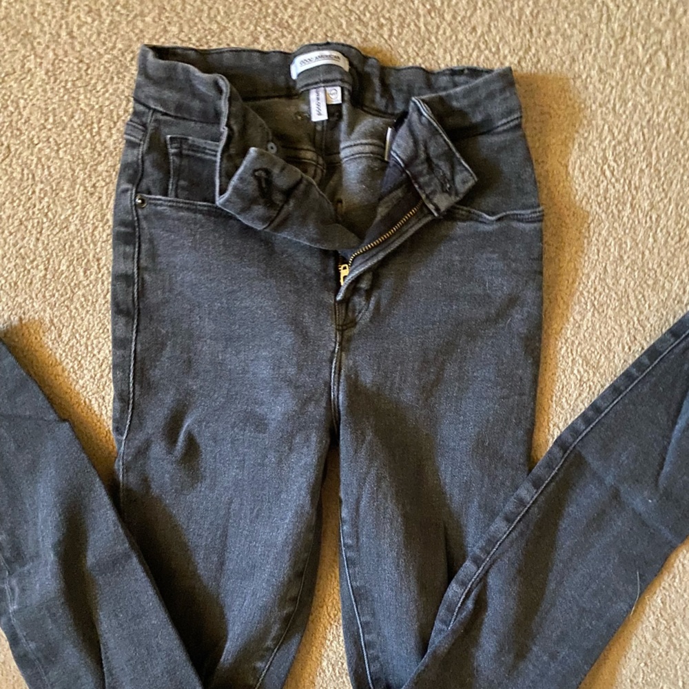 Good American crossover button jeans